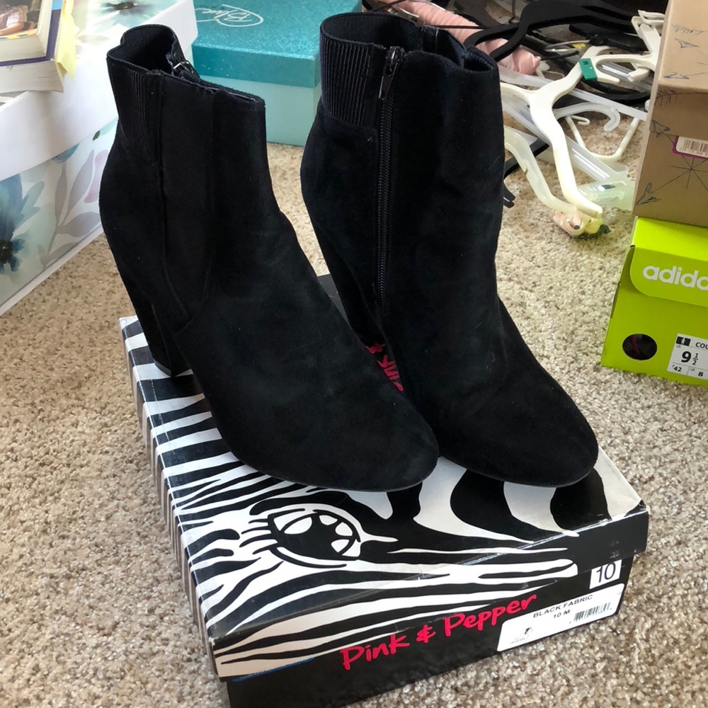Black booties!